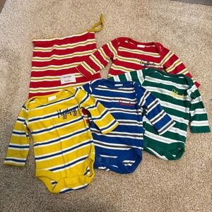Baby Boden Newborn Harry Potter Bag Set of 4 Hogwarts House Long Sleeve Onesies